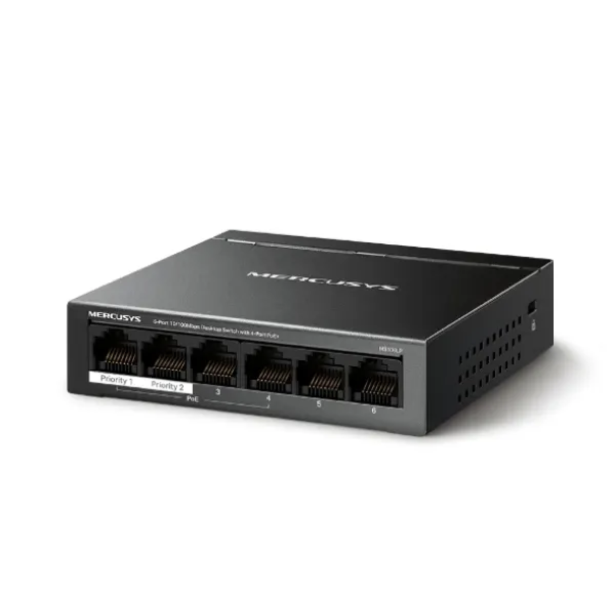 Switch 6 cổng 10/100Mbps Mercusys MS106LP 4 cổng POE+